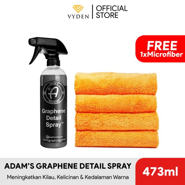 ADAMS Adam's Graphene Detail Spray 473ml FREE MF