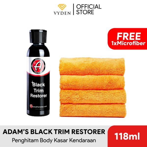ADAMS Black Trim Restorer 118ml FREE MF