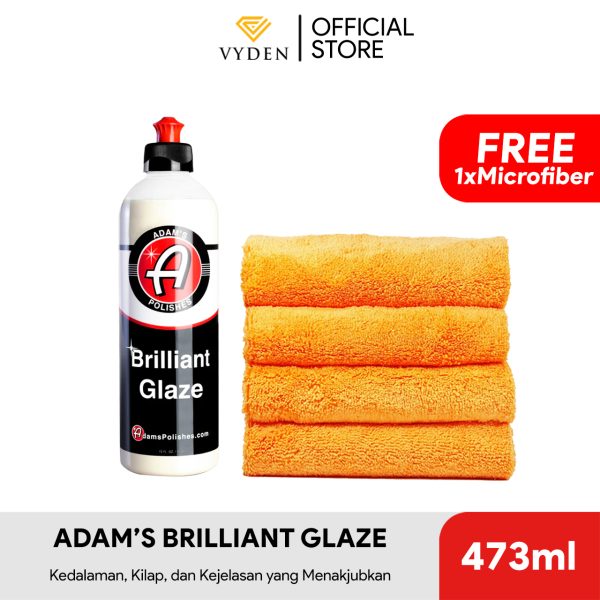 Adams Brilliant Glaze 473ml FREE MF
