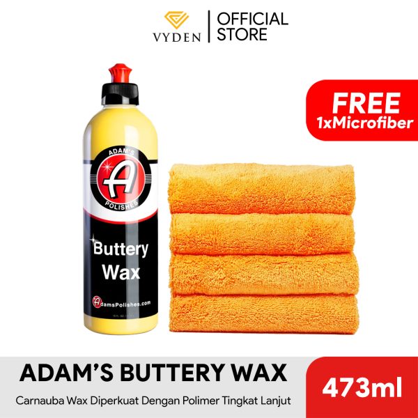 Adam's Buttery Wax 473ml FREE MF