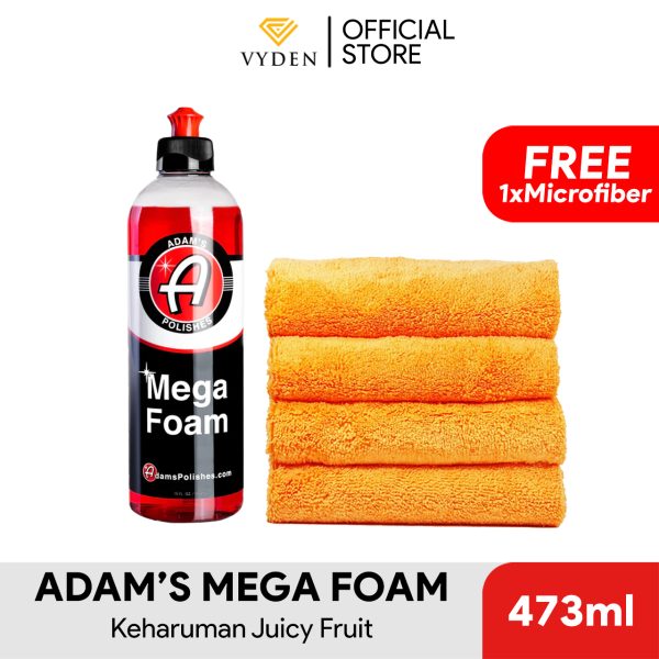 Adams Mega Foam 473ml FREE MF